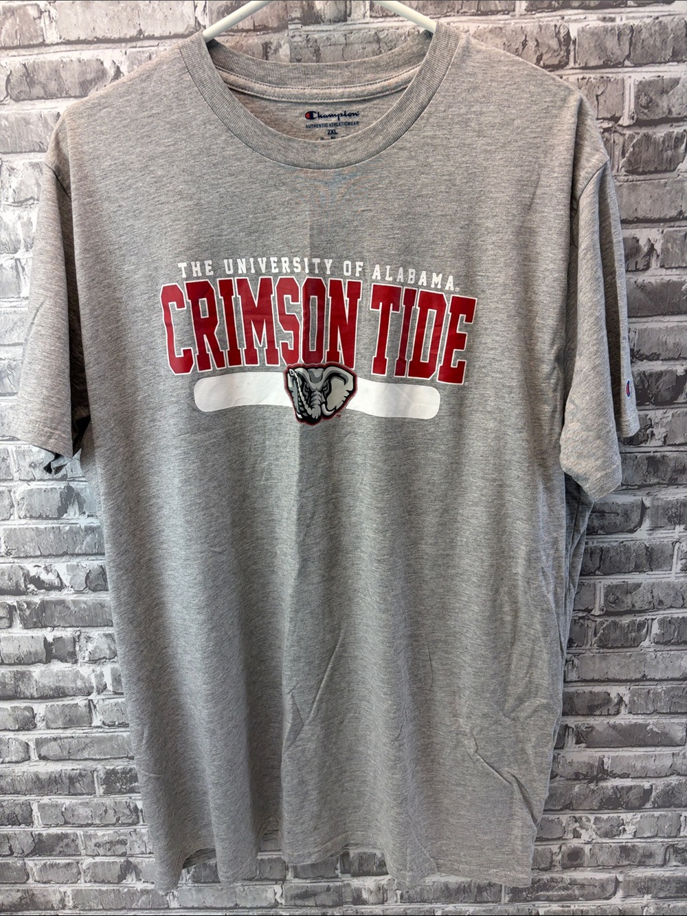 Alabama Champion Gray 'Crimson Tide' University of Alabama Short Sleeve Tee